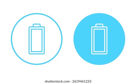 Battery icon vector. battery Charging sign. battery charge level