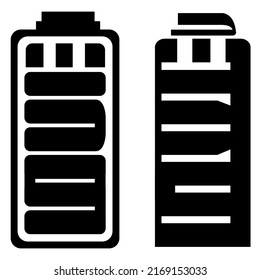 battery icon vector color editable