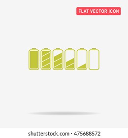 Battery icon. Vector concept illustration for design.