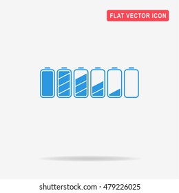Battery icon. Vector concept illustration for design.