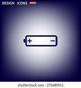battery. icon. vector design