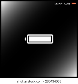 battery. icon. vector design