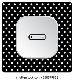 battery. icon. vector design