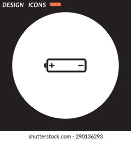 battery. icon. vector design