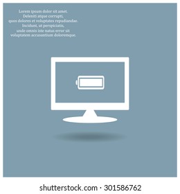 battery. icon. vector design