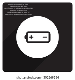 battery. icon. vector design