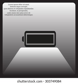battery. icon. vector design