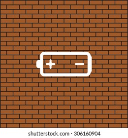 battery. icon. vector design