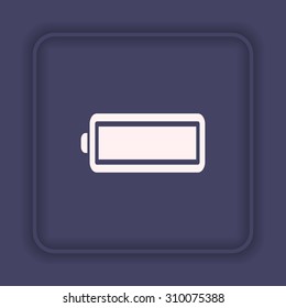 battery. icon. vector design