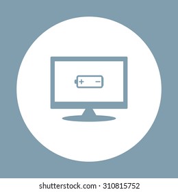 battery. icon. vector design