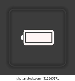 battery. icon. vector design