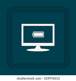 battery. icon. vector design
