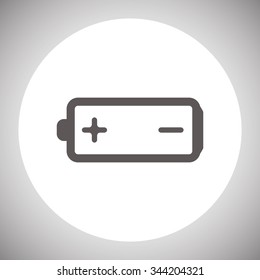battery. icon. vector design