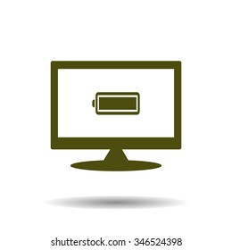 battery. icon. vector design