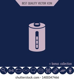 Battery icon, vector design element