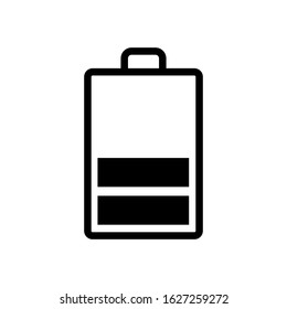 Battery icon vector design on white background