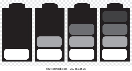 Battery icon vector design symbol. EPS 10.