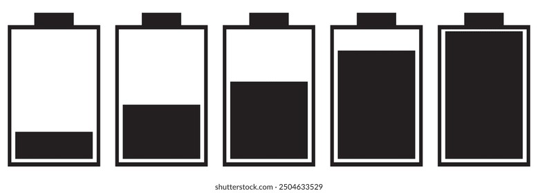 Battery icon vector design symbol. EPS 10.