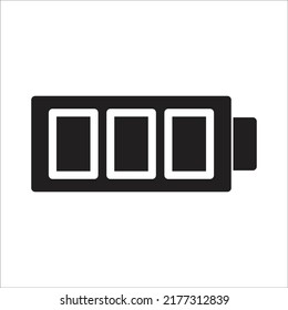 battery icon vector design template
