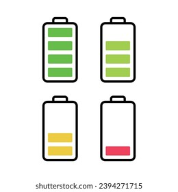 battery icon vector design template simple and clean
