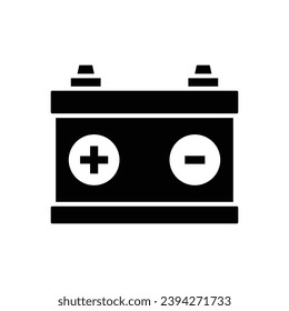 plantilla de diseño de vectores de iconos de batería simple y limpia