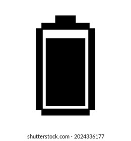 Batteriesymbol, Vektordesign, weißer Hintergrund bearbeitet