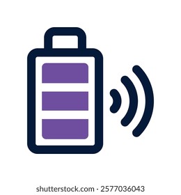 battery icon. vector dual tone icon for your website, mobile, presentation, and logo design.