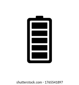 vector de icono de batería, icono de símbolo de batería de energía diseño plano