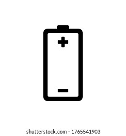 battery icon vector,  energy battery symbol icon flat design