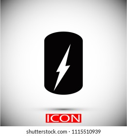 Battery Icon, Vector EPS 10 illustration style