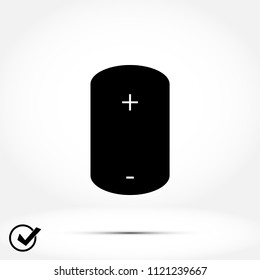 Battery Icon, Vector EPS 10 illustration style