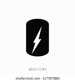Battery Icon, Vector EPS 10 illustration style