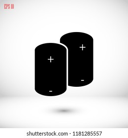 Battery Icon, Vector EPS 10 illustration style