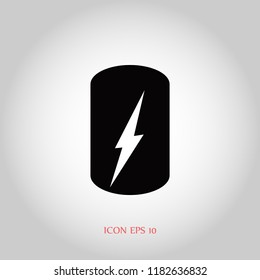 Battery Icon, Vector EPS 10 illustration style