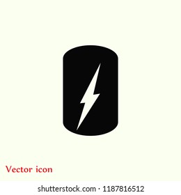 Battery Icon, Vector EPS 10 illustration style