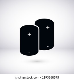Battery Icon, Vector EPS 10 illustration style
