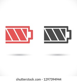 battery icon. Vector  Eps 10 