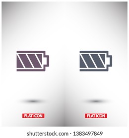 battery icon. Vector  Eps 10 