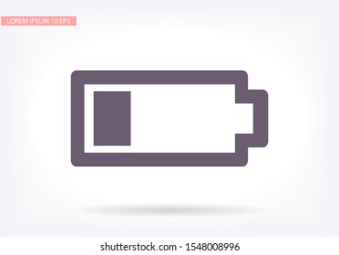 battery icon. Vector Eps 10 . Lorem Ipsum Flat Design