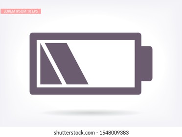 battery icon. Vector Eps 10 . Lorem Ipsum Design Flat