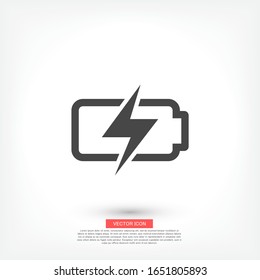 battery icon. Vector EPS 10. Lorem Ipsum Design Flat. linear work. battery icon. battery recharging