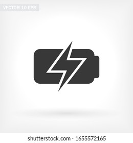 battery icon. Vector EPS 10. Lorem Ipsum Design Flat. linear work. battery icon. battery recharging