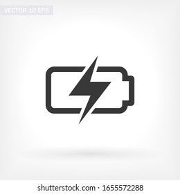Batteriesymbol. Vektorillustration EPS10. Lorem Ipsum Design Flat. lineare Arbeit.Batteriesymbol. Batterieaufladung
