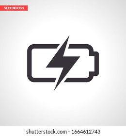 icono de la batería. Vector EPS 10. Plano de diseño Lorem Ipsum. trabajo lineal.icono de la batería. recarga de la batería