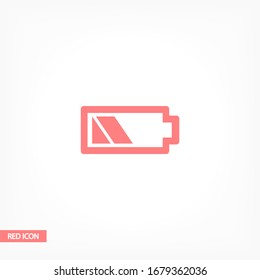 icono de la batería. Vector EPS 10. Plano de diseño Lorem Ipsum. trabajo lineal.icono de la batería. recarga de la batería