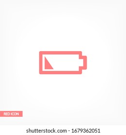 icono de la batería. Vector EPS 10. Plano de diseño Lorem Ipsum. trabajo lineal. icono de la batería. recarga de la batería