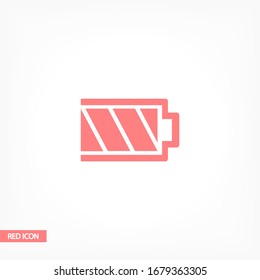 battery icon. Vector EPS 10. Lorem Ipsum Design Flat. linear work. battery icon. battery recharging