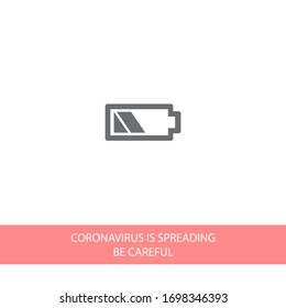 Batteriesymbol. Vektorillustration EPS10. Lorem Ipsum Design Flat. lineare Arbeit.Batteriesymbol. Batterieaufladung