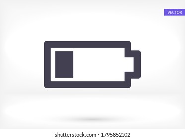 battery icon. Vector EPS 10. Lorem Ipsum Design Flat. linear work. battery icon. battery recharging