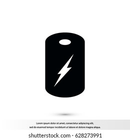 Battery Icon, Vector EPS 10 illustration style
